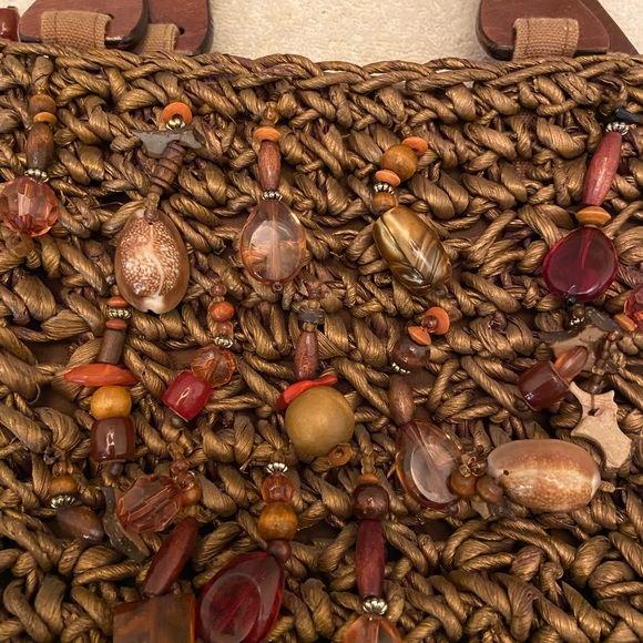 Cappelli Straworld Seashell Brown Handbag - Picture 6 of 8